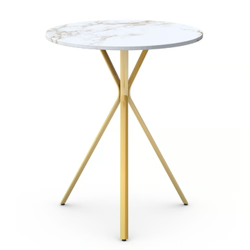 CURVA - Round iron contract table with 3-star base by Vela Arredamenti - view 2